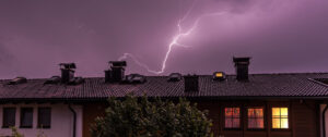 Lightning Strike on house